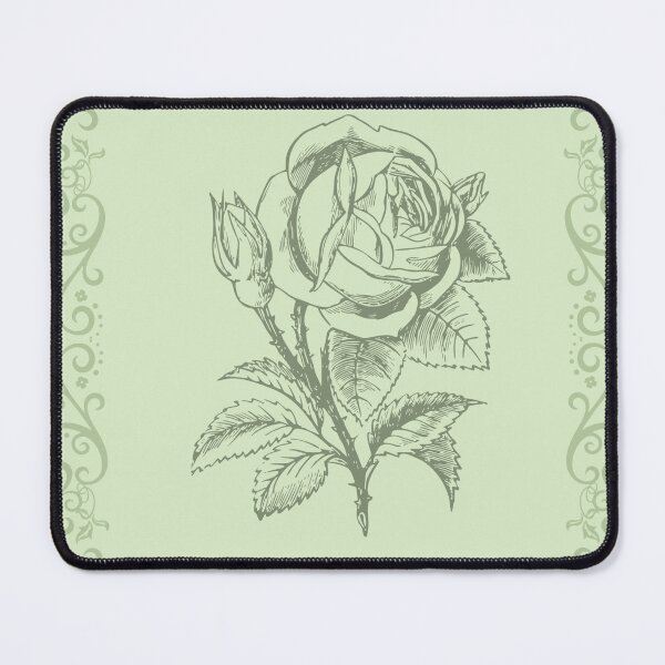 Item preview, Rose Flower Sage Green designed and sold by Smart-Arts.
