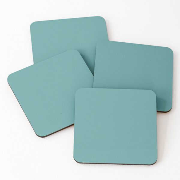 Item preview, “Water Lily Pond Teal” | Plain Colour Range designed and sold by LiseHoltArt.