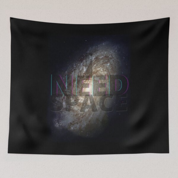 Item preview, I Need Space - White, Brown Galaxy designed and sold by Quirkdom.
