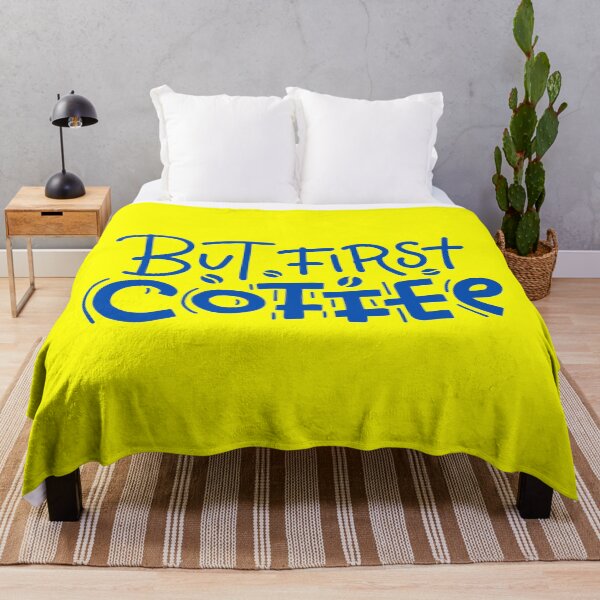 Item preview, good days start with coffee and you coffee caffeine coffee lover blue coffee quote designed and sold by Tshirtk.
