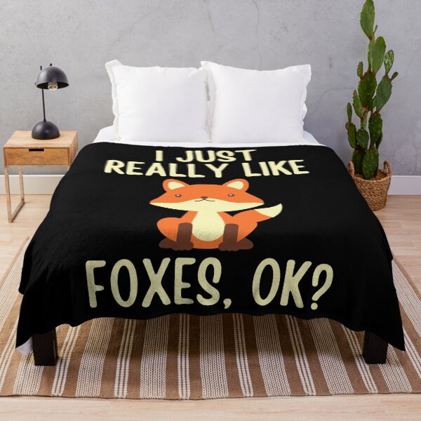 Item preview, I Just Really Like Foxes, OK? Cute Fox Lover designed and sold by cimibaka25.