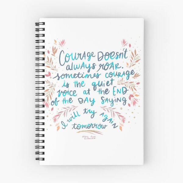Item preview, Mary Anne Radmacher Quote  designed and sold by GladYoureHere.