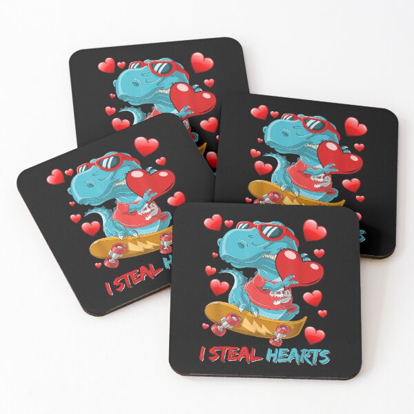 Item preview, Valentines Day Kids Dinosaur T Rex Lover I Steal Hearts  designed and sold by jennifera11.