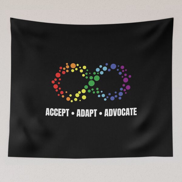 Item preview, Accept Adapt Advocate Autism Awareness  designed and sold by Comfy Creations.