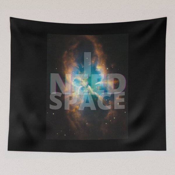 Item preview, I Need Space - Blue, Orange Galaxy designed and sold by Quirkdom.