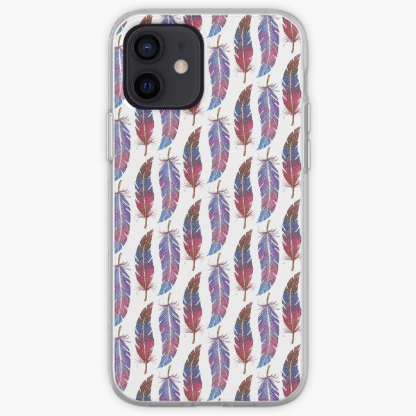 Feathers Two Ways iPhone Soft Case