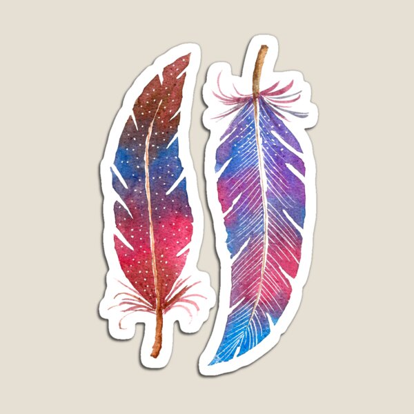 Feathers Two Ways Magnet
