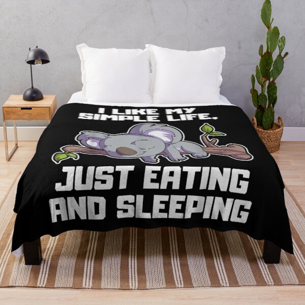 Item preview, I Like My Simple Life Just Eating And Sleeping Koala  designed and sold by bessiey23.