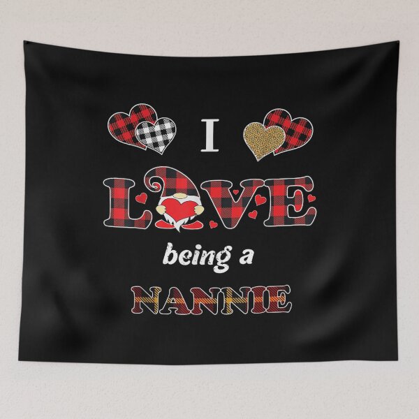 Item preview, I Love Being Nannie Cute Gnomes Valentines Day Matching  designed and sold by jennifera11.