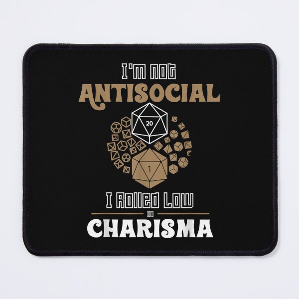 Item preview, Im Not Antisocial Rolled Low Charisma Rpg Games Cube  designed and sold by bessiey23.