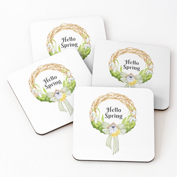 Item preview, Hello Spring, Birdhouse, Floral Wreath designed and sold by Bliss Find And Design.
