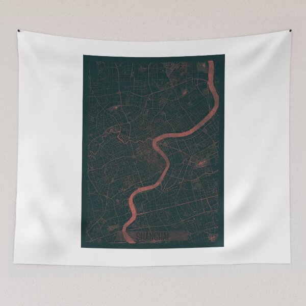 Item preview, Shanghai Map Red designed and sold by HubertRoguski.