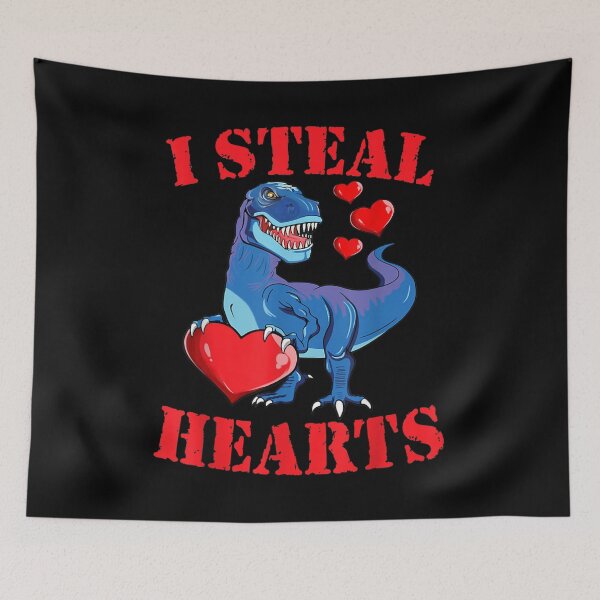 Item preview, Valentines Day Dinosaur I Steal Hearts Gifts For Boys  designed and sold by bessiey23.