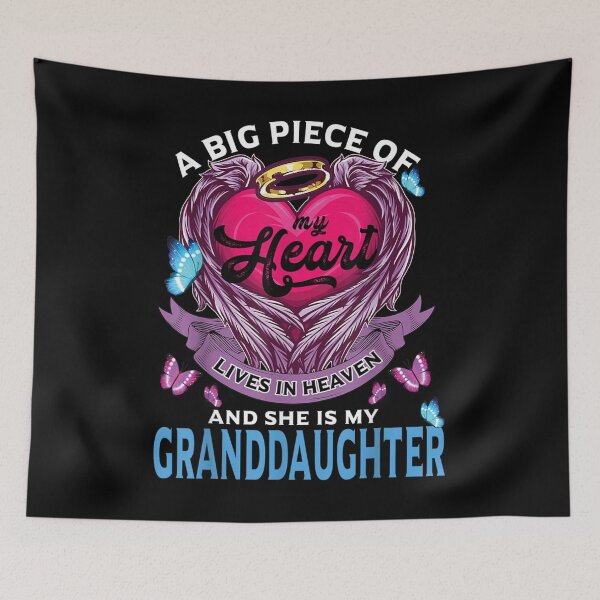 Item preview, A Big Piece Of My Heart Lives In Heaven My Granddaughter  designed and sold by bessiey23.
