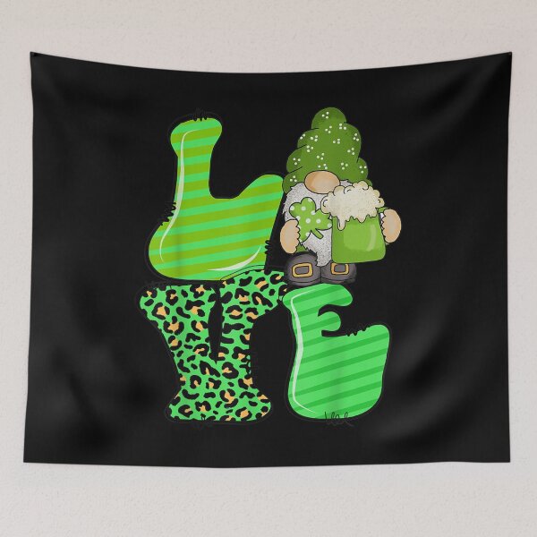Item preview, Love Gnomes Leprechaun Leopard Clover St Patrick's Day  designed and sold by cysandy.