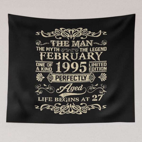 Item preview, 27th Birthday The Man Myth Legend February 1995  designed and sold by bessiey23.