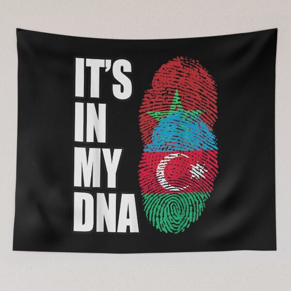 Item preview, Azerbaijani And Moroccan Mix Dna Flag Heritage  designed and sold by jennifera11.