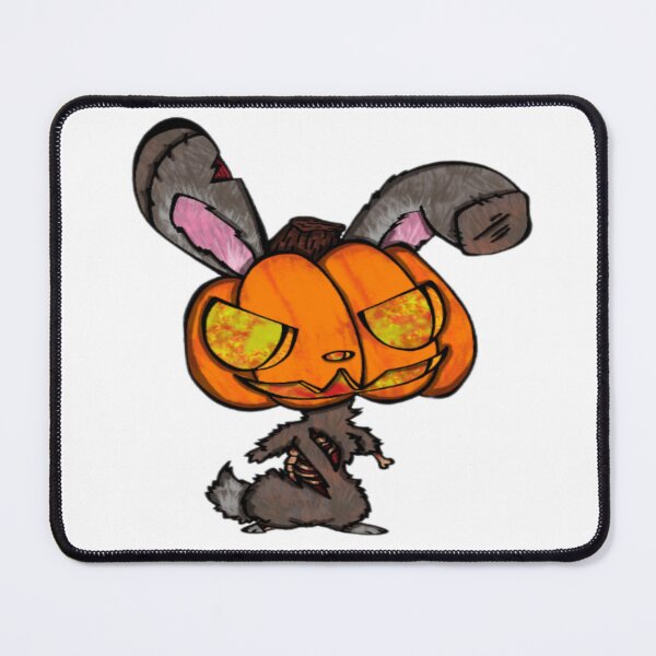 Item preview, Zombie rabbit with pumpkin head designed and sold by Crochetamommy.