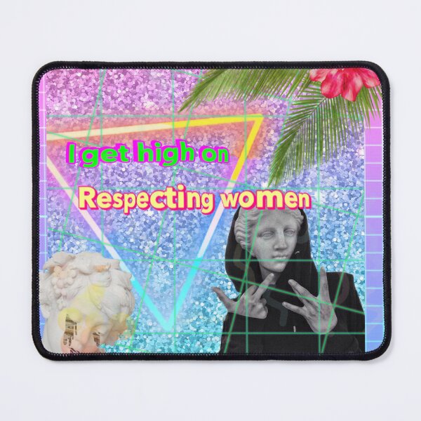 Item preview, Vaporwave i get high on respecting women designed and sold by purplepinkdrgn.