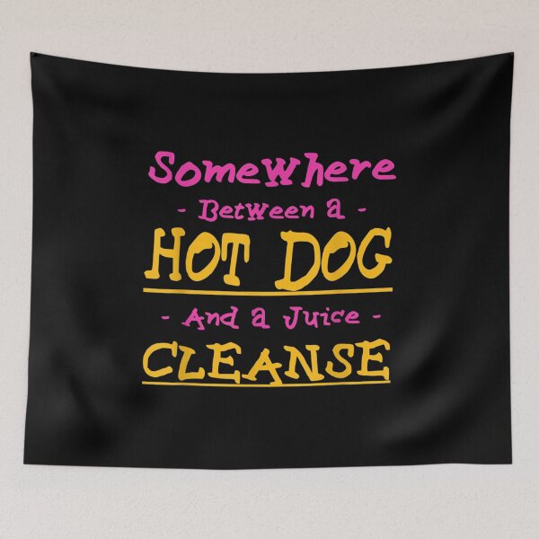 Item preview, Funny Hot Dog And A Juice Cleanse Foodie Sausage  designed and sold by bessiey23.