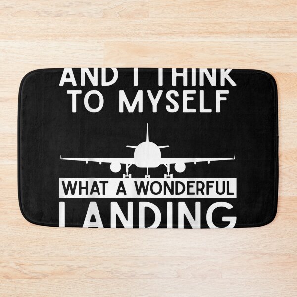 Item preview, What A Wonderful Landing Funny Airplane Pilot Aviation  designed and sold by cysandy.