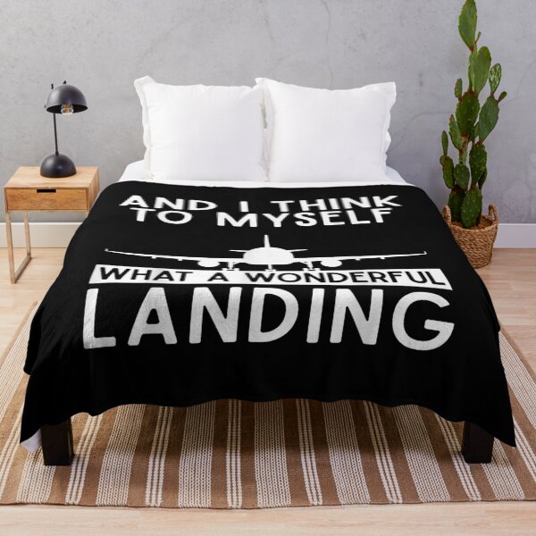 Artikelvorschau, Was für eine wunderbare Landung Funny Airplane Pilot Aviation entworfen und verkauft von cysandy.
