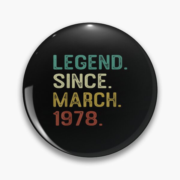Item preview, Legend Since March 1978 44th Bday Gift 44 Years Old Men  designed and sold by jennifera11.