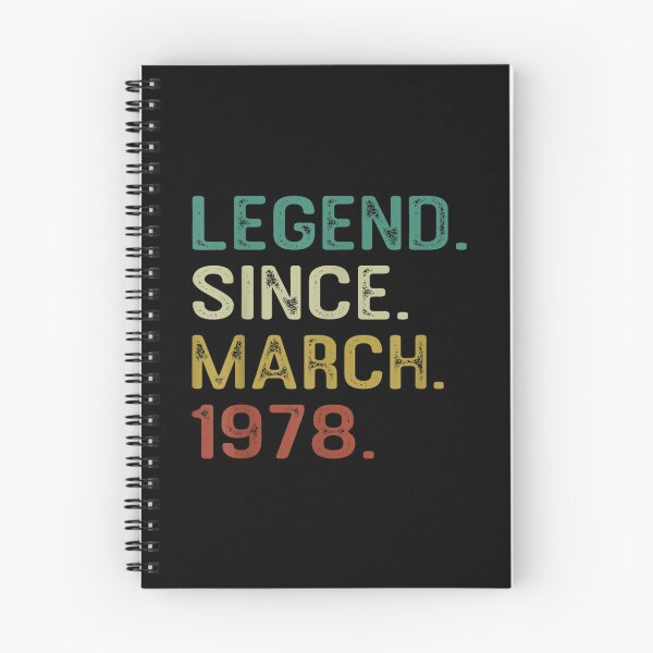 Item preview, Legend Since March 1978 44th Bday Gift 44 Years Old Men  designed and sold by jennifera11.