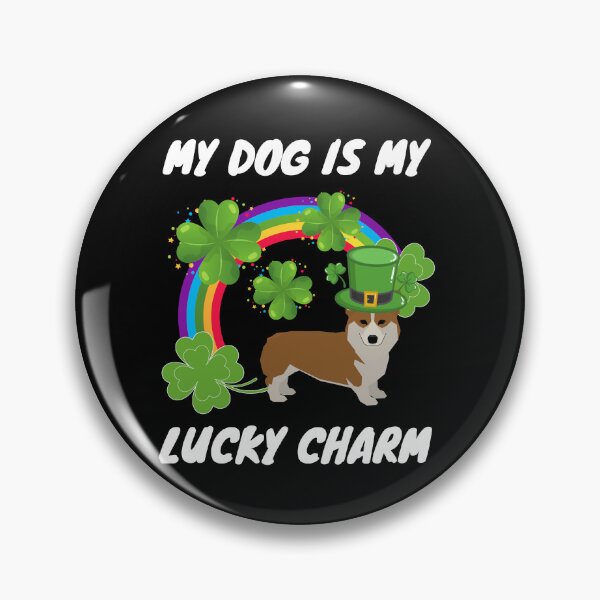 Item preview, My Dog Is My Lucky Charm St Patrick's Day - Lucky Charm corgi Dog Gift designed and sold by BronikowskiART.