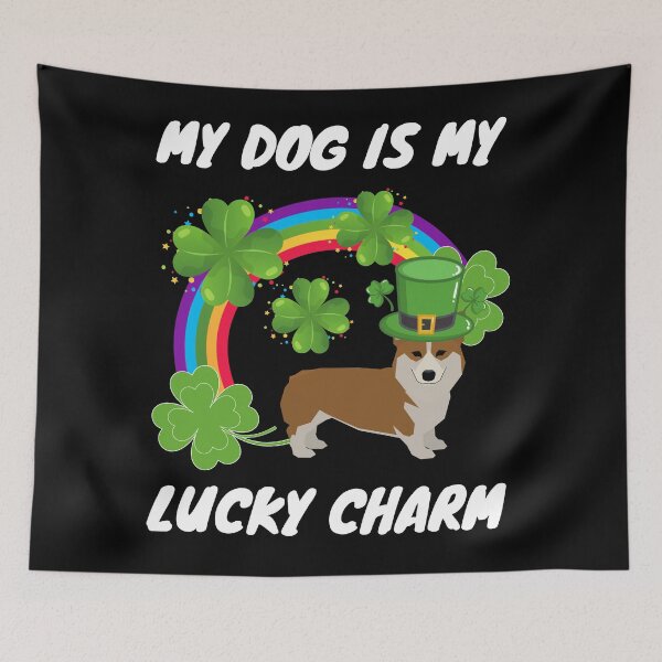 Item preview, My Dog Is My Lucky Charm St Patrick's Day - Lucky Charm corgi Dog Gift designed and sold by BronikowskiART.