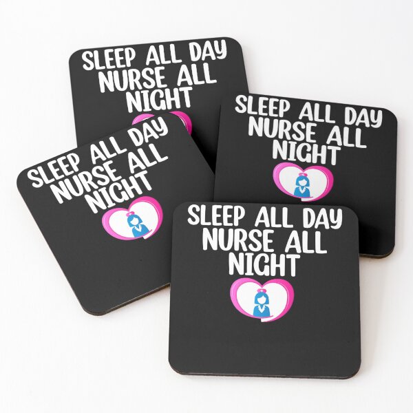 Item preview, Sleep all day nurse all night designed and sold by Mr Wolf.