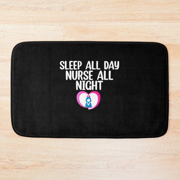 Item preview, Sleep all day nurse all night designed and sold by Mr Wolf.