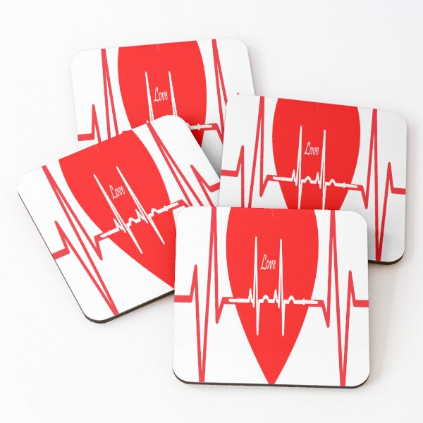 Item preview, Love heart beats Valentine's day Modern Printed Design designed and sold by weLoveShop.