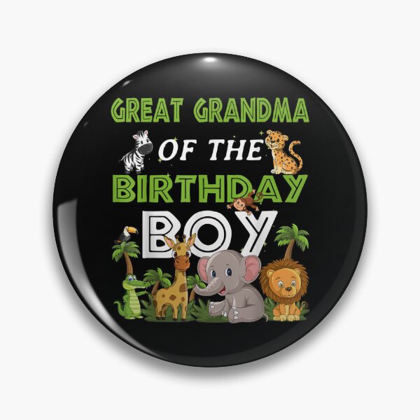 Item preview, Great Grandma Of The Birthday Boy Zoo Theme Animal Party  designed and sold by cysandy.