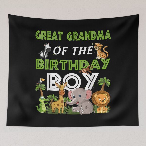 Item preview, Great Grandma Of The Birthday Boy Zoo Theme Animal Party  designed and sold by cysandy.