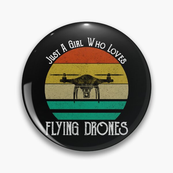 Item preview, Just A Girl Who Loves Flying Drones designed and sold by Cat Lady Designs.