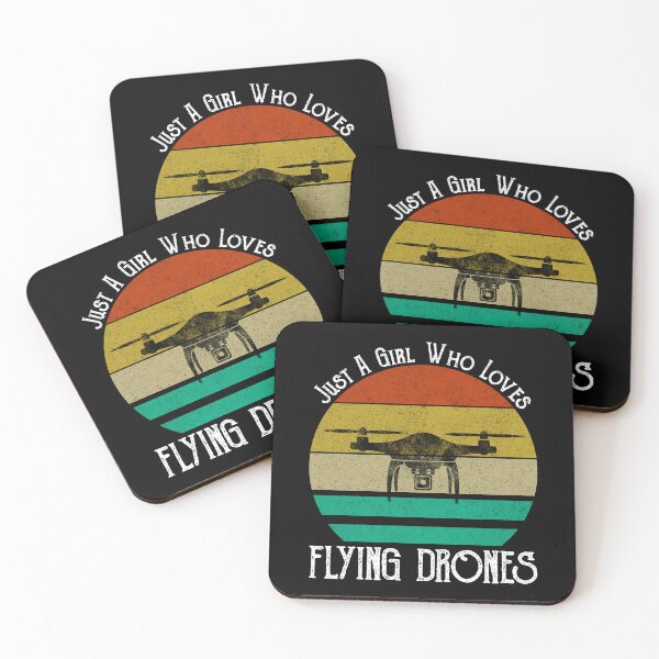 Item preview, Just A Girl Who Loves Flying Drones designed and sold by Cat Lady Designs.