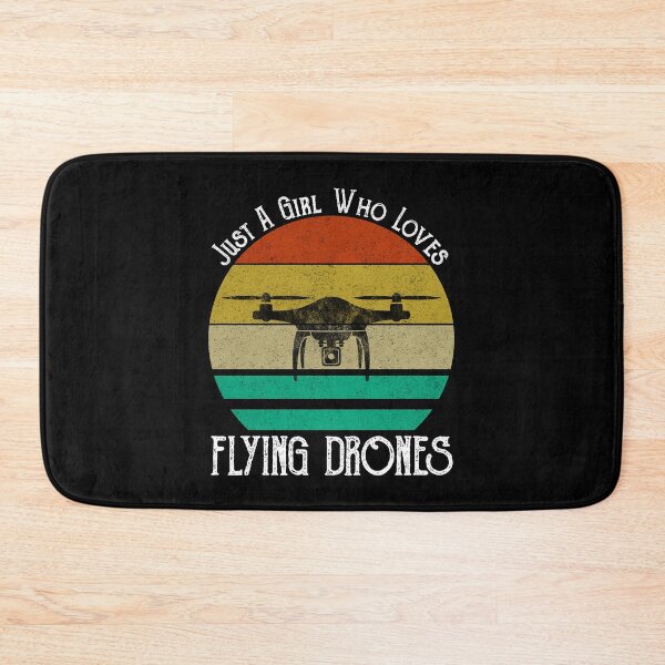 Item preview, Just A Girl Who Loves Flying Drones designed and sold by Cat Lady Designs.