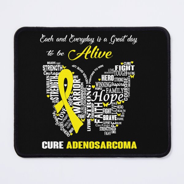 Item preview, Butterfly Ribbon Cure Adenosarcoma Awareness designed and sold by Tadmab.