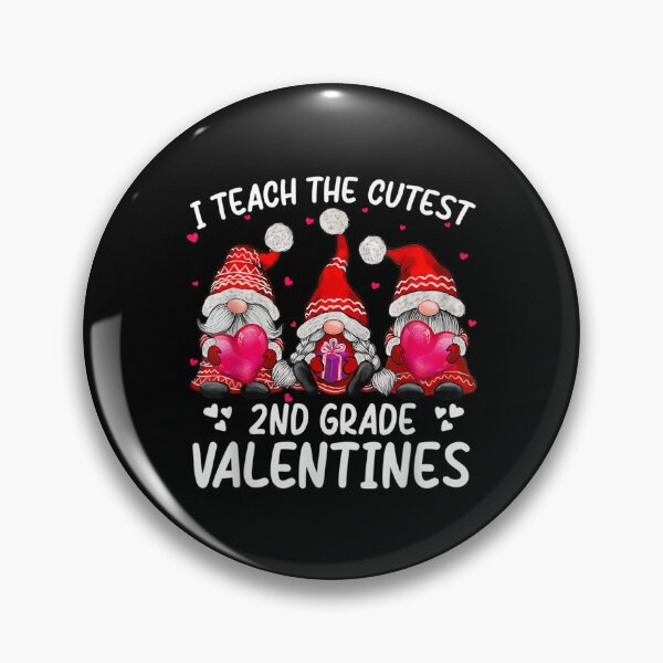Item preview, I Teach The Cutest 2nd Grade Valentines Gnome Teachers  designed and sold by cysandy.