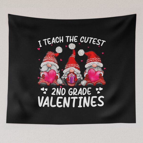 Item preview, I Teach The Cutest 2nd Grade Valentines Gnome Teachers  designed and sold by cysandy.