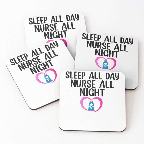 Item preview, Sleep all day nurse all night designed and sold by Mr Wolf.