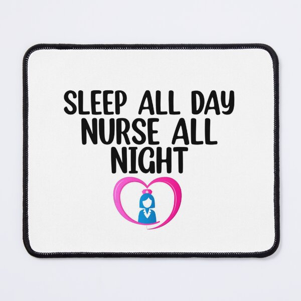 Item preview, Sleep all day nurse all night designed and sold by Mr Wolf.