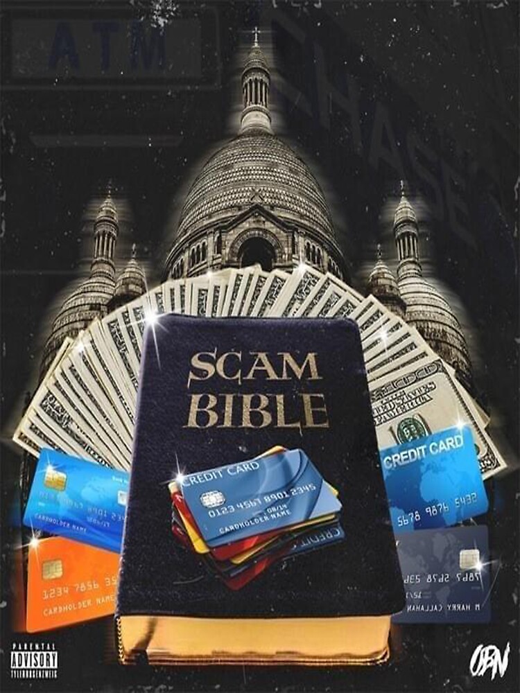 "OBN DEV Scam bible cover" Sticker for Sale by MrMyagii Redbubble