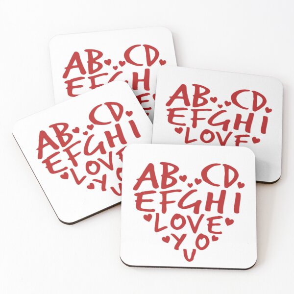 Item preview,  ABC Alphabet I Love You English Teacher Valentines Day  designed and sold by StoreRahhal.