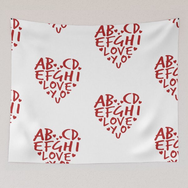 Item preview,  ABC Alphabet I Love You English Teacher Valentines Day  designed and sold by StoreRahhal.