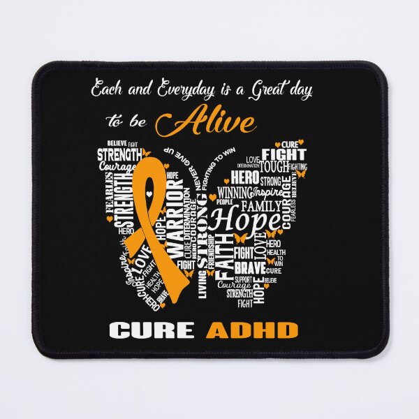 Item preview, Butterfly Ribbon Cure ADHD Awareness designed and sold by Tadmab.
