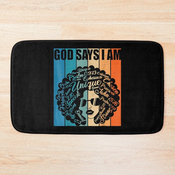 Item preview, Black History Month African American Afro Girl God Say I Am  designed and sold by bessiey23.