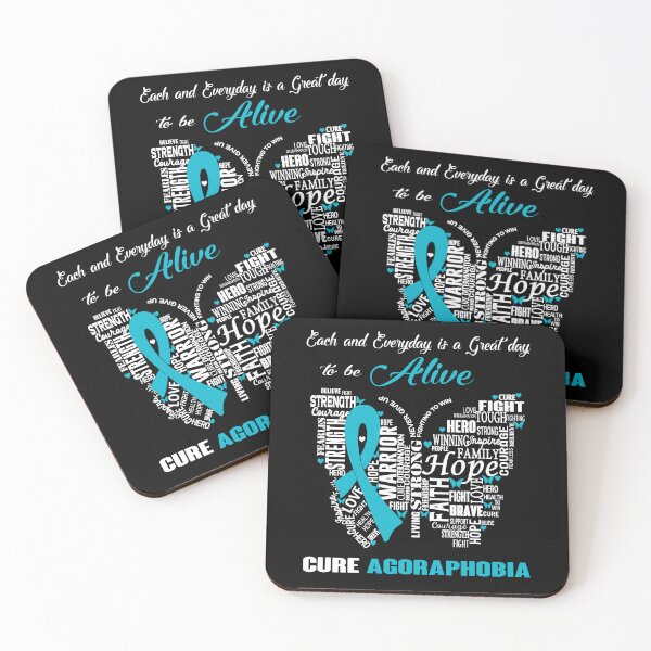 Item preview, Butterfly Ribbon Cure Agoraphobia Awareness designed and sold by Tadmab.