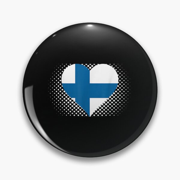 Item preview, Finland Flag Finnish Finns Pride Heart  designed and sold by jennifera11.